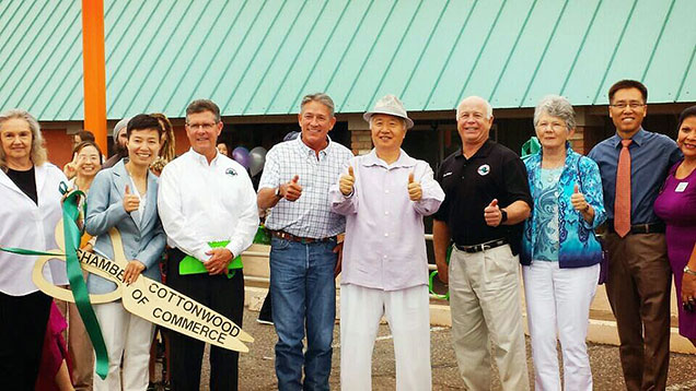 Ilchi Lee at the ECO Learning Center ribbon cutting ceremony